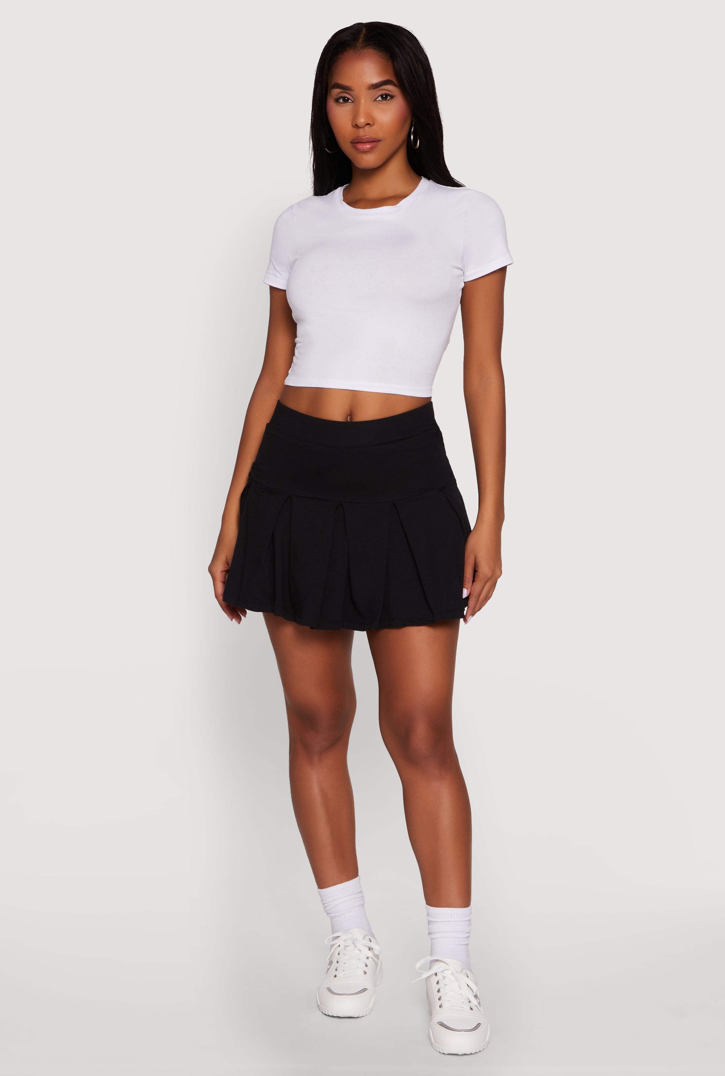 Trendy Activewear Lined Mini Pleated Tennis Skirt