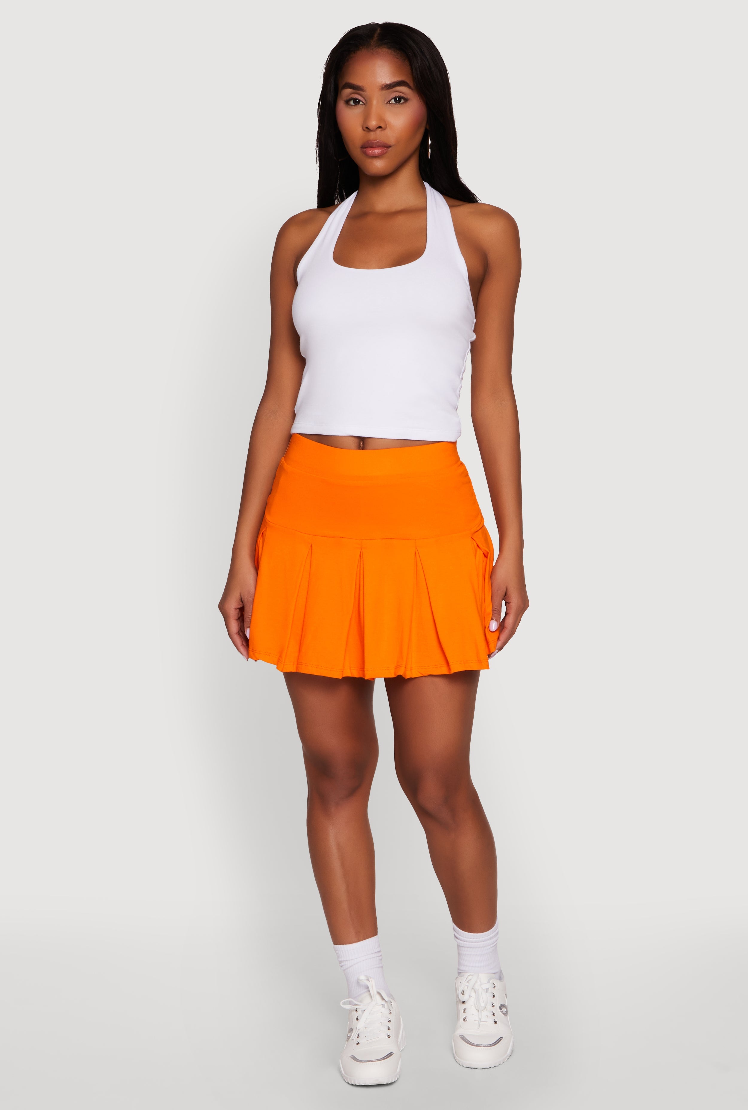 Trendy Activewear Lined Mini Pleated Tennis Skirt