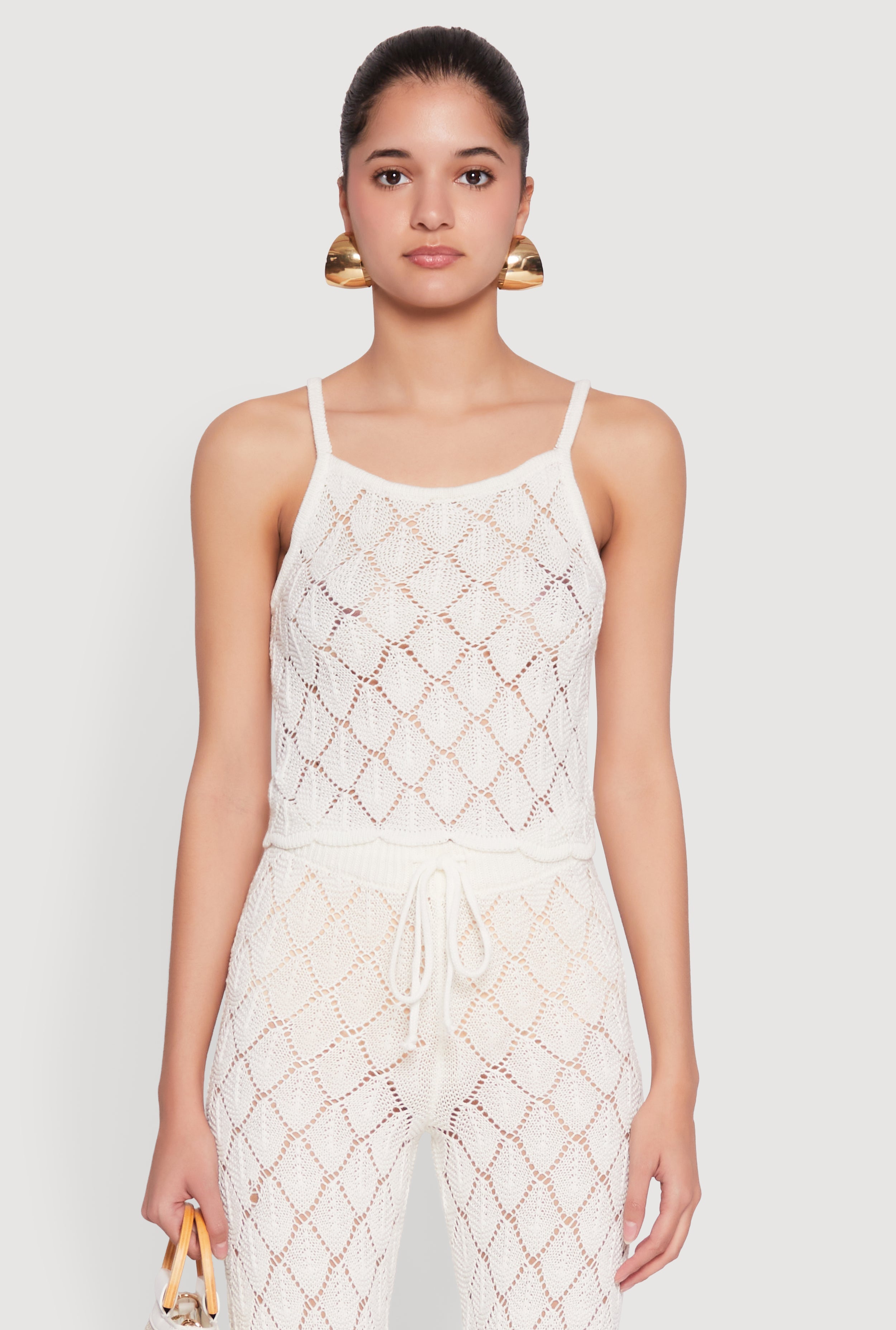 Crochet Diamond Knit Cami