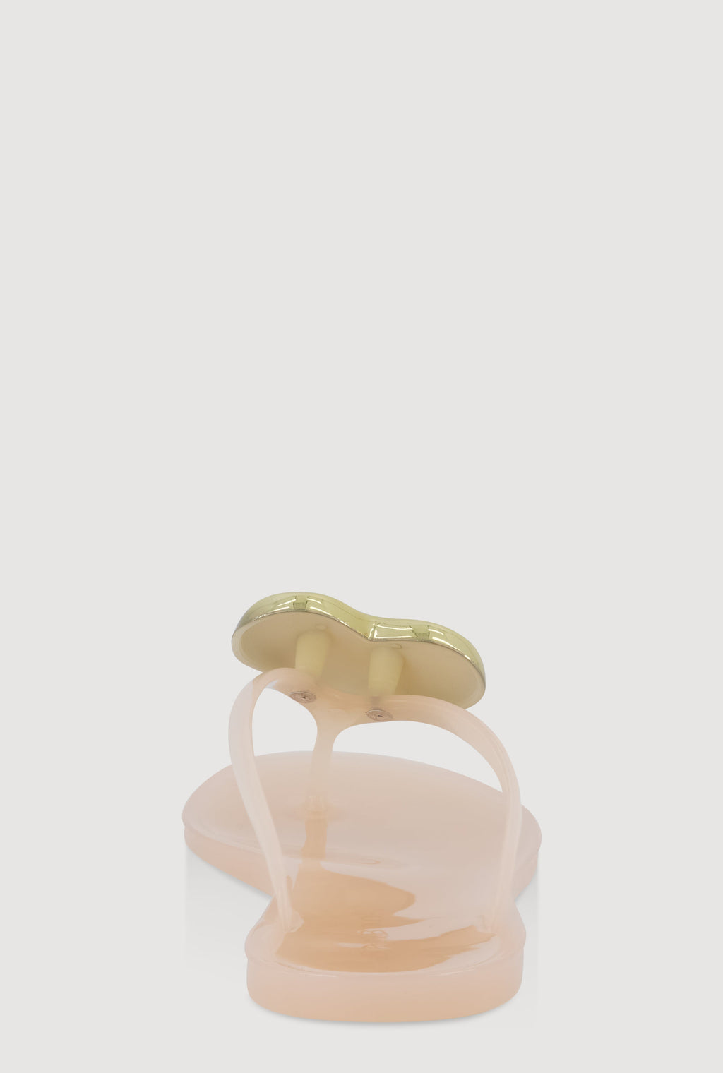 Heart Pendant Jelly Thong Sandals