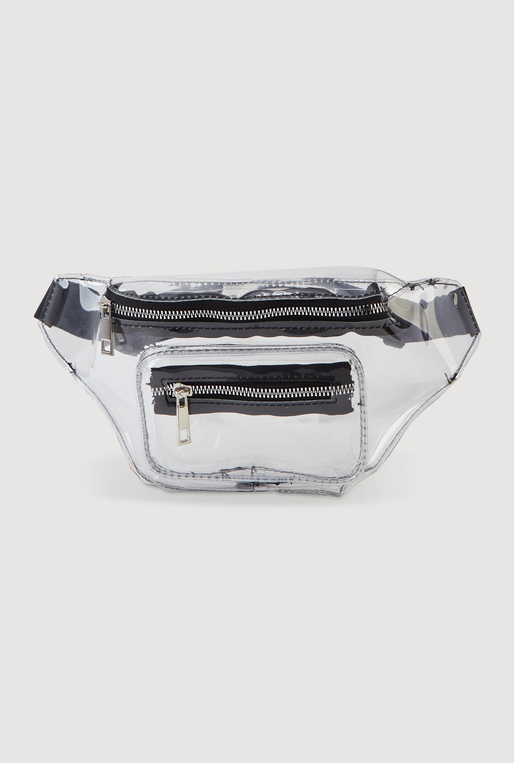 Double Zip Clear Fanny Pack