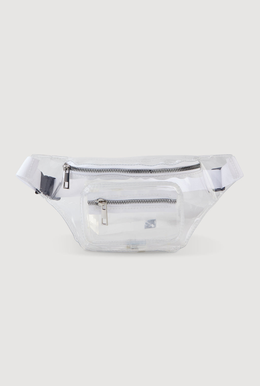 Double Zip Clear Fanny Pack
