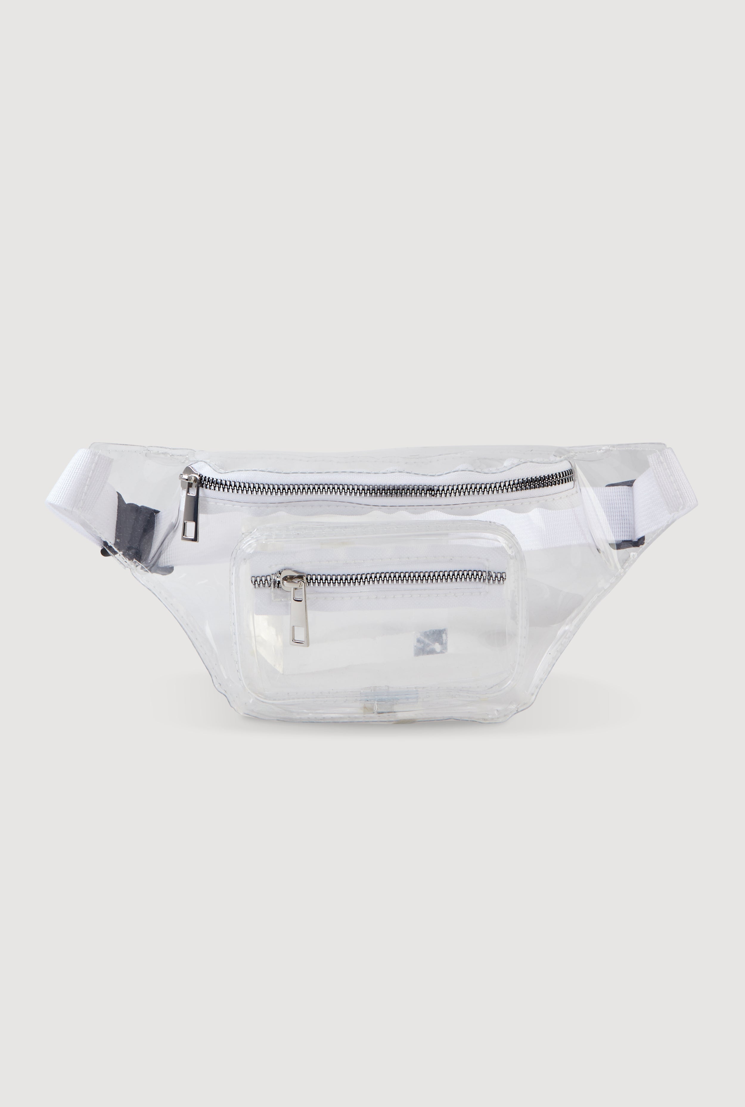 Double Zip Clear Fanny Pack