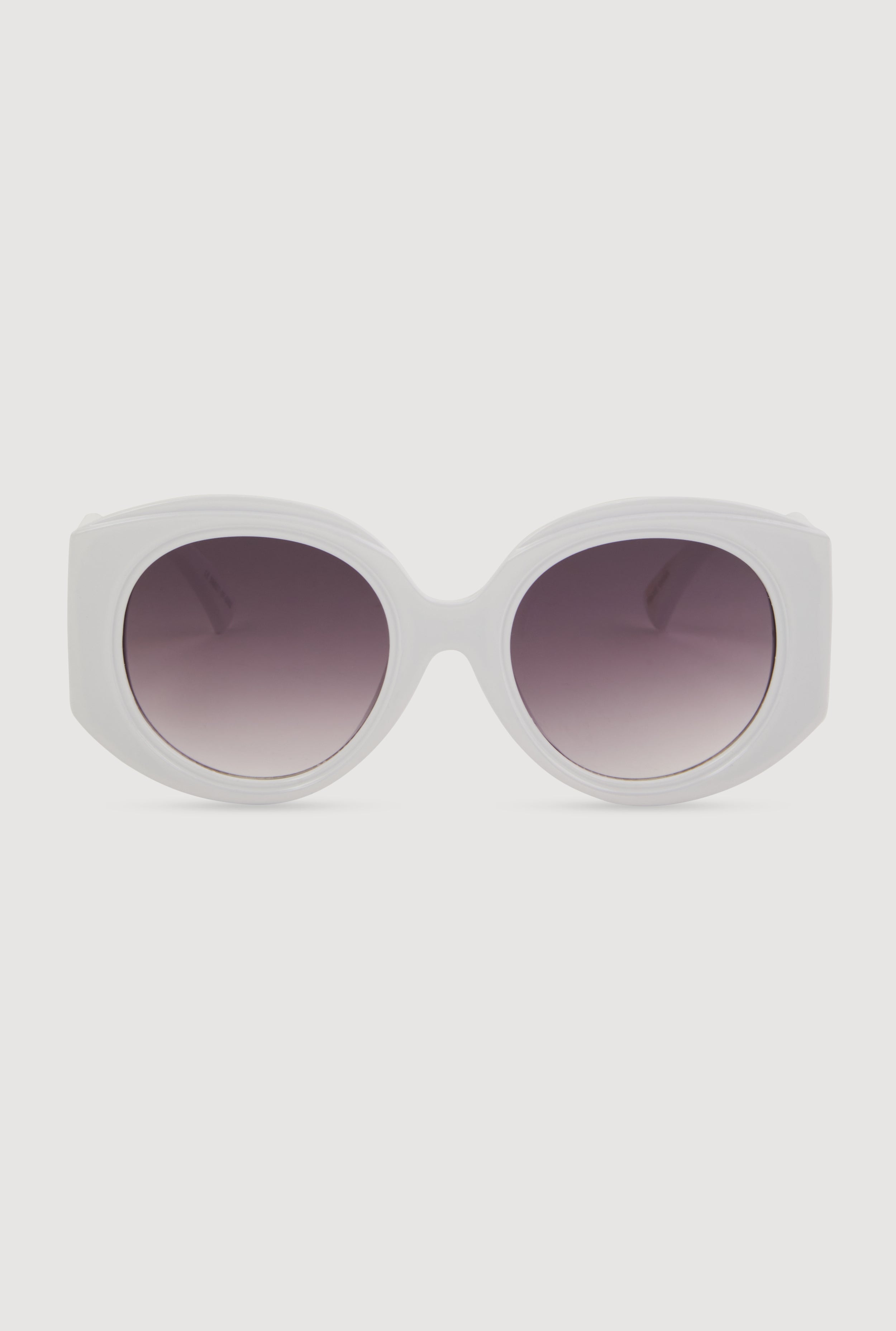Retro Oversized Round Frame Sunglasses