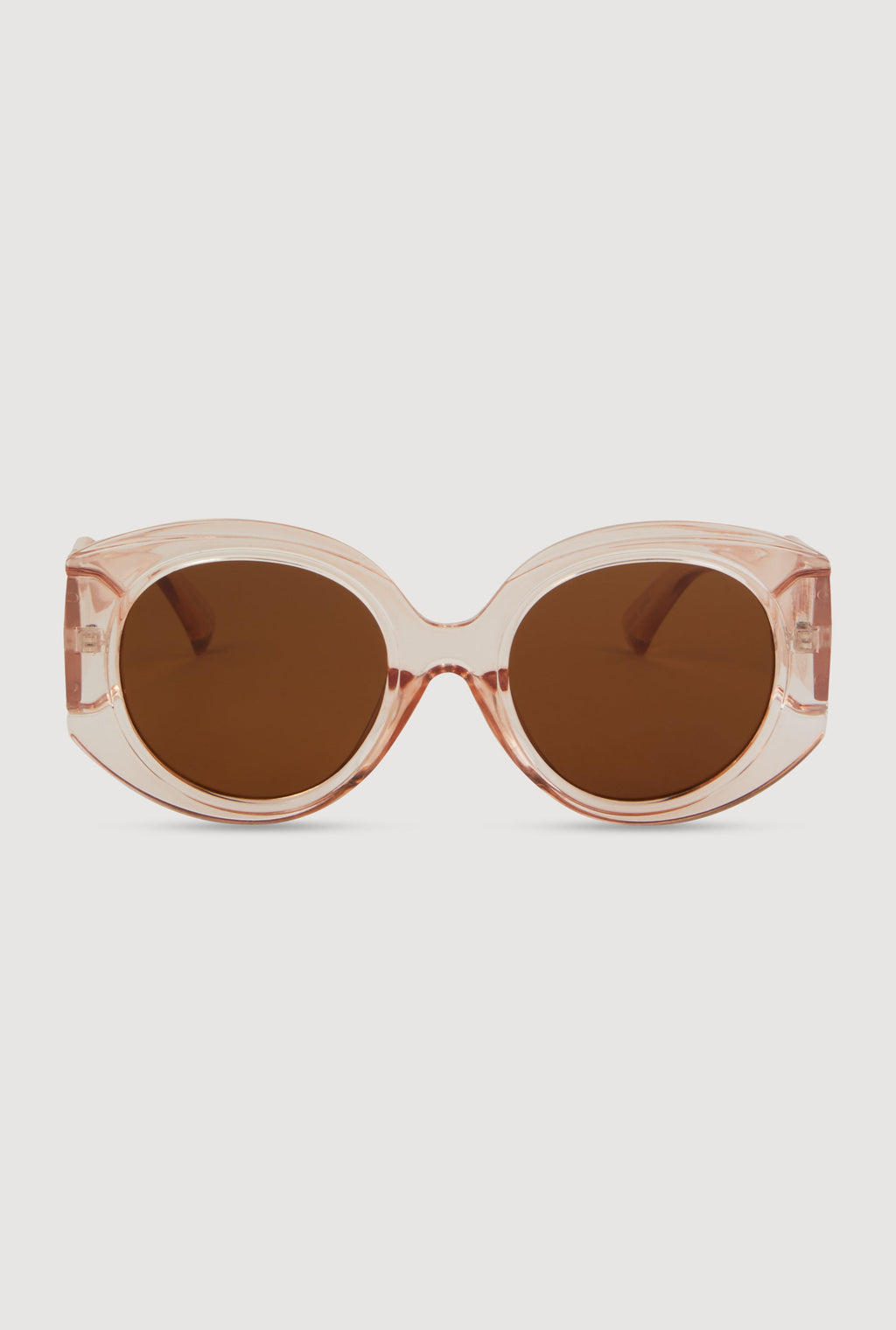 Retro Oversized Round Frame Sunglasses