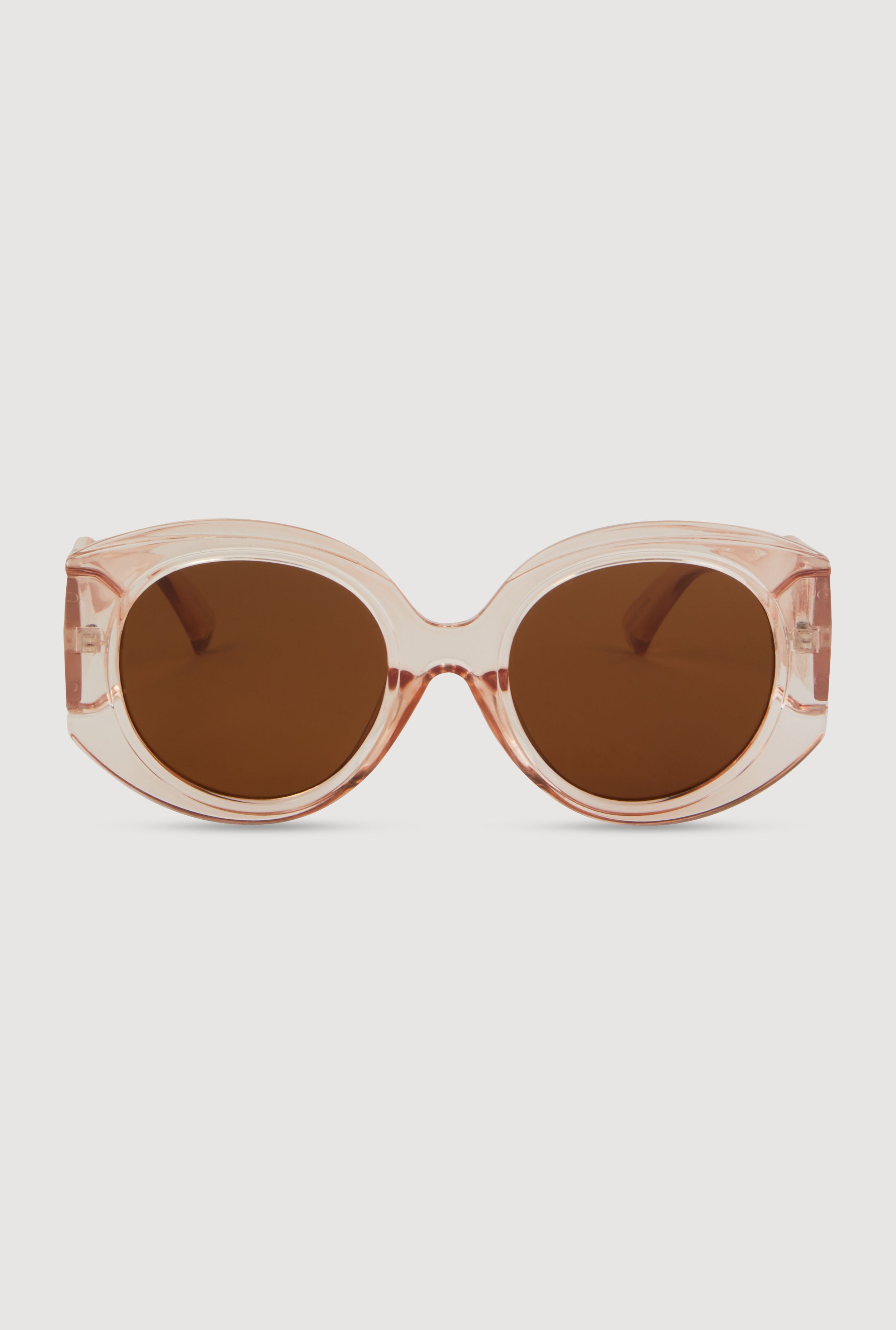 Retro Oversized Round Frame Sunglasses