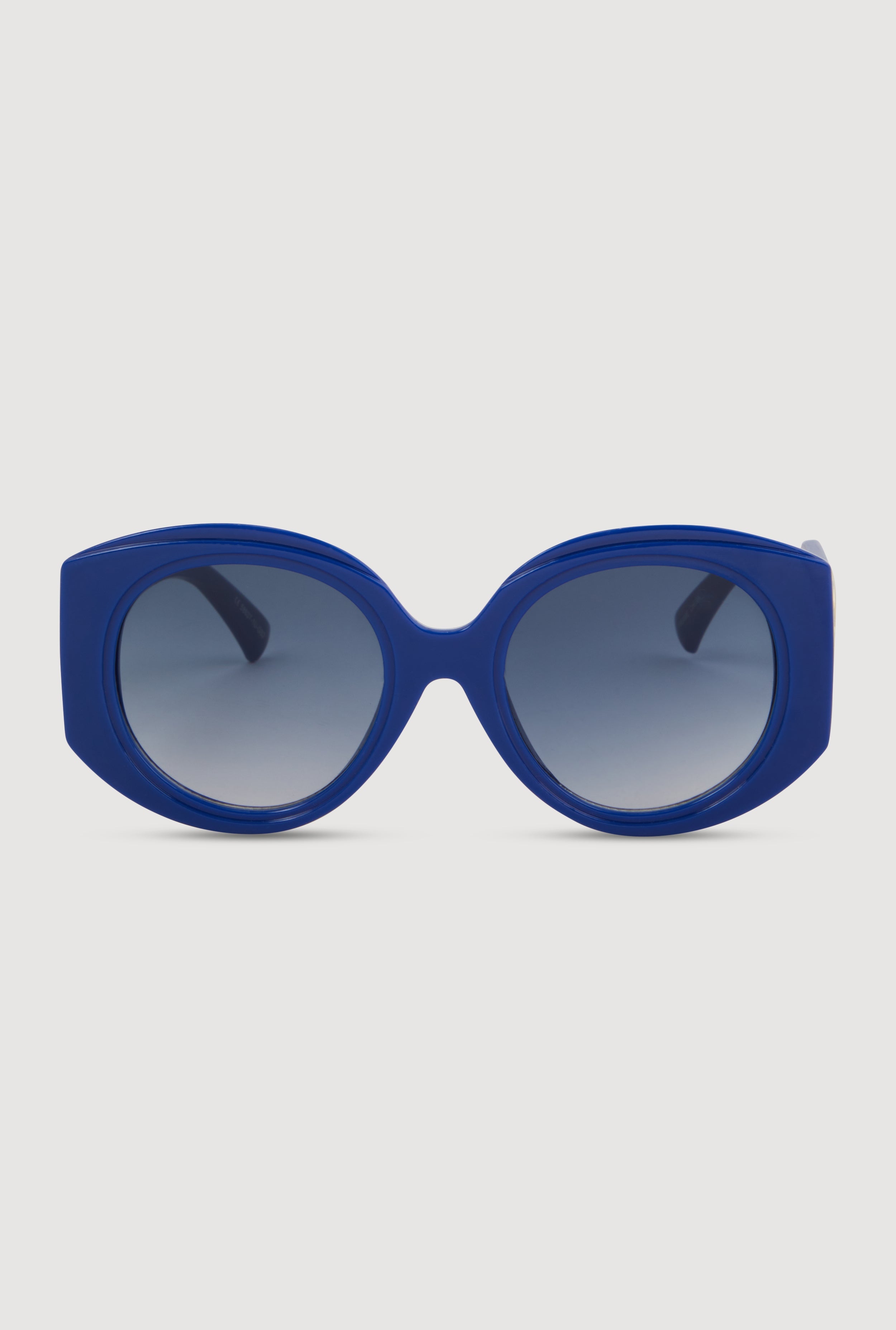 Retro Oversized Round Frame Sunglasses