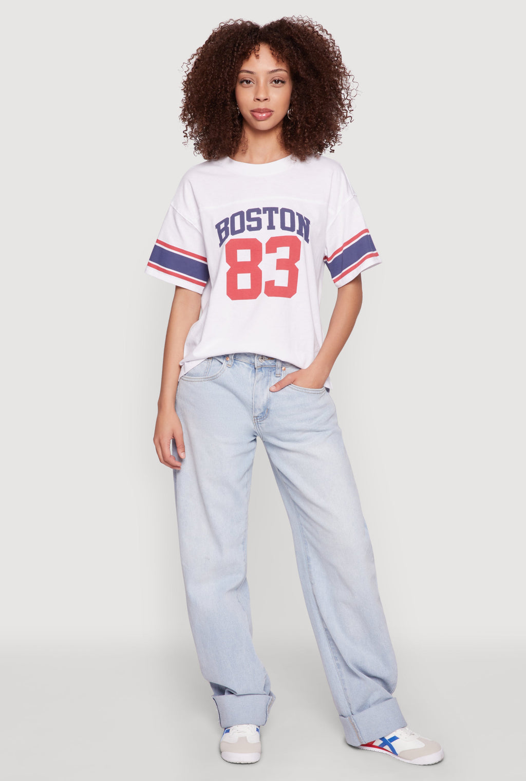 Almost Famous Graphic Varsity T Shirt