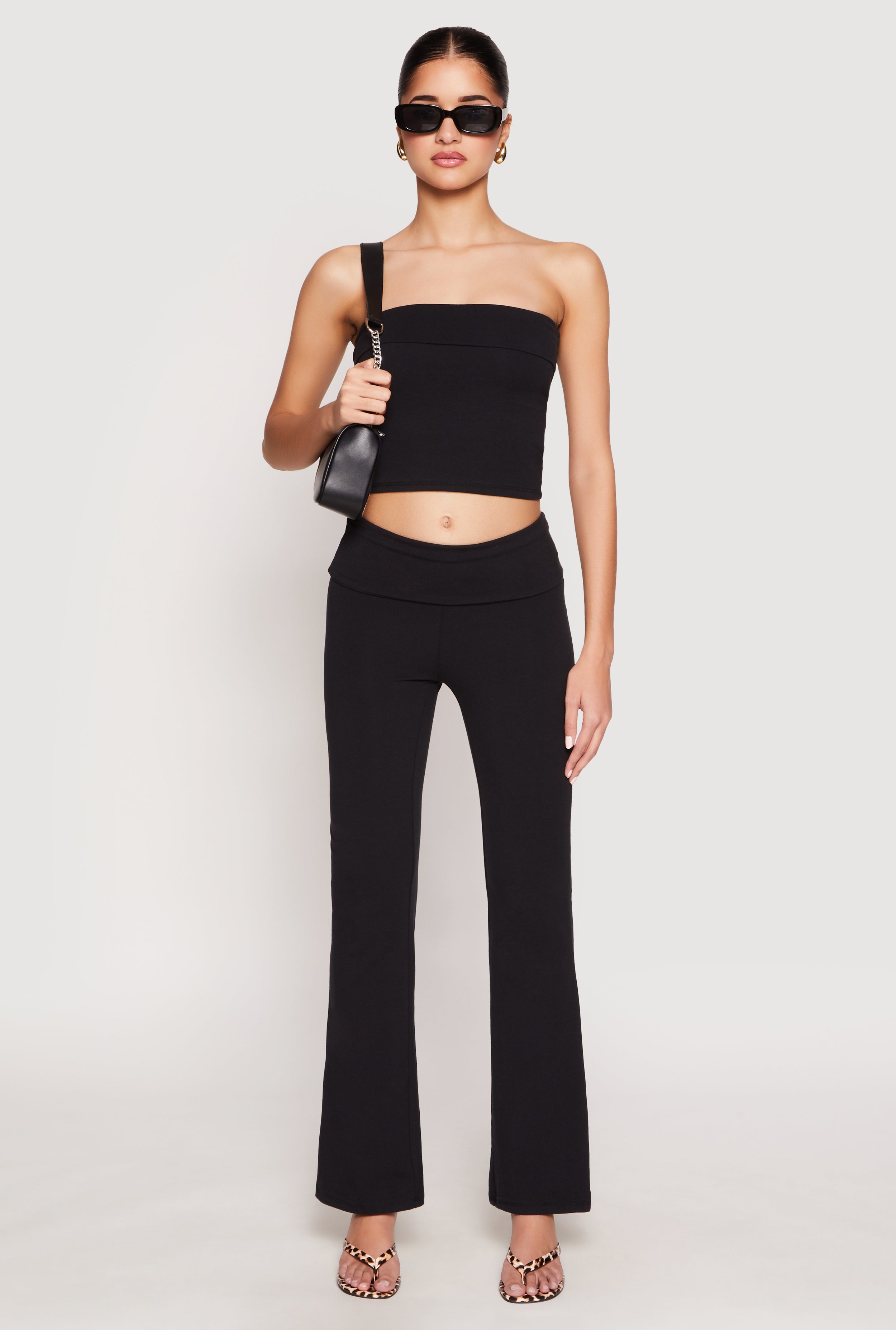 Almost Famous Fold Over Waist Pants