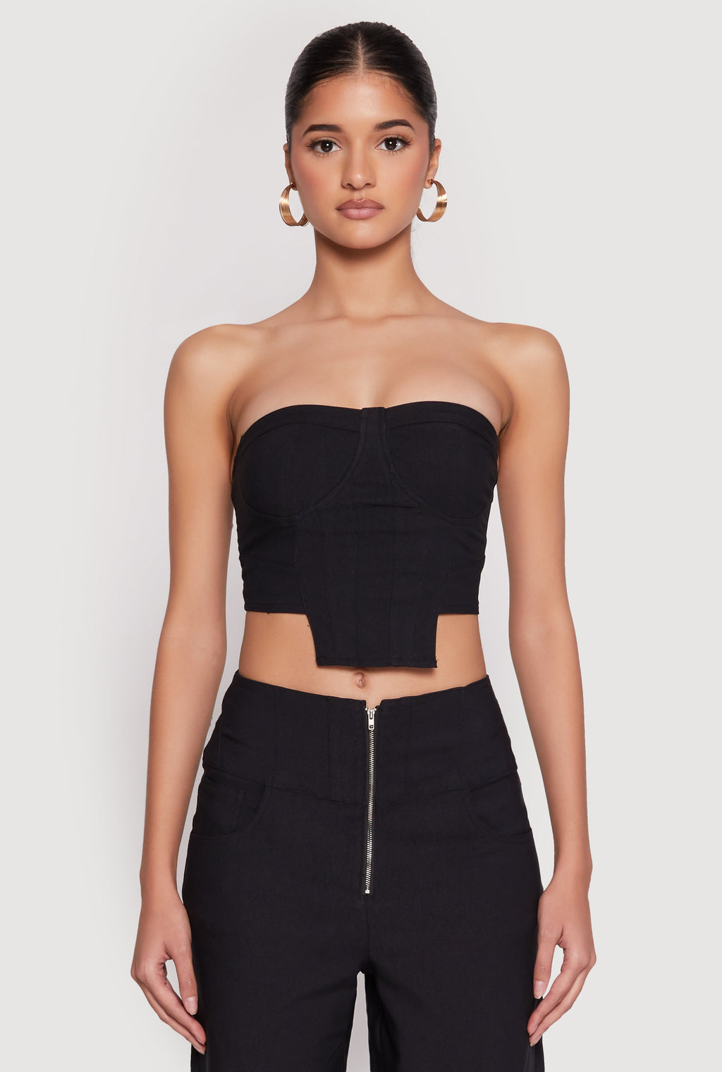 Hyperstretch Strapless Bustier Top