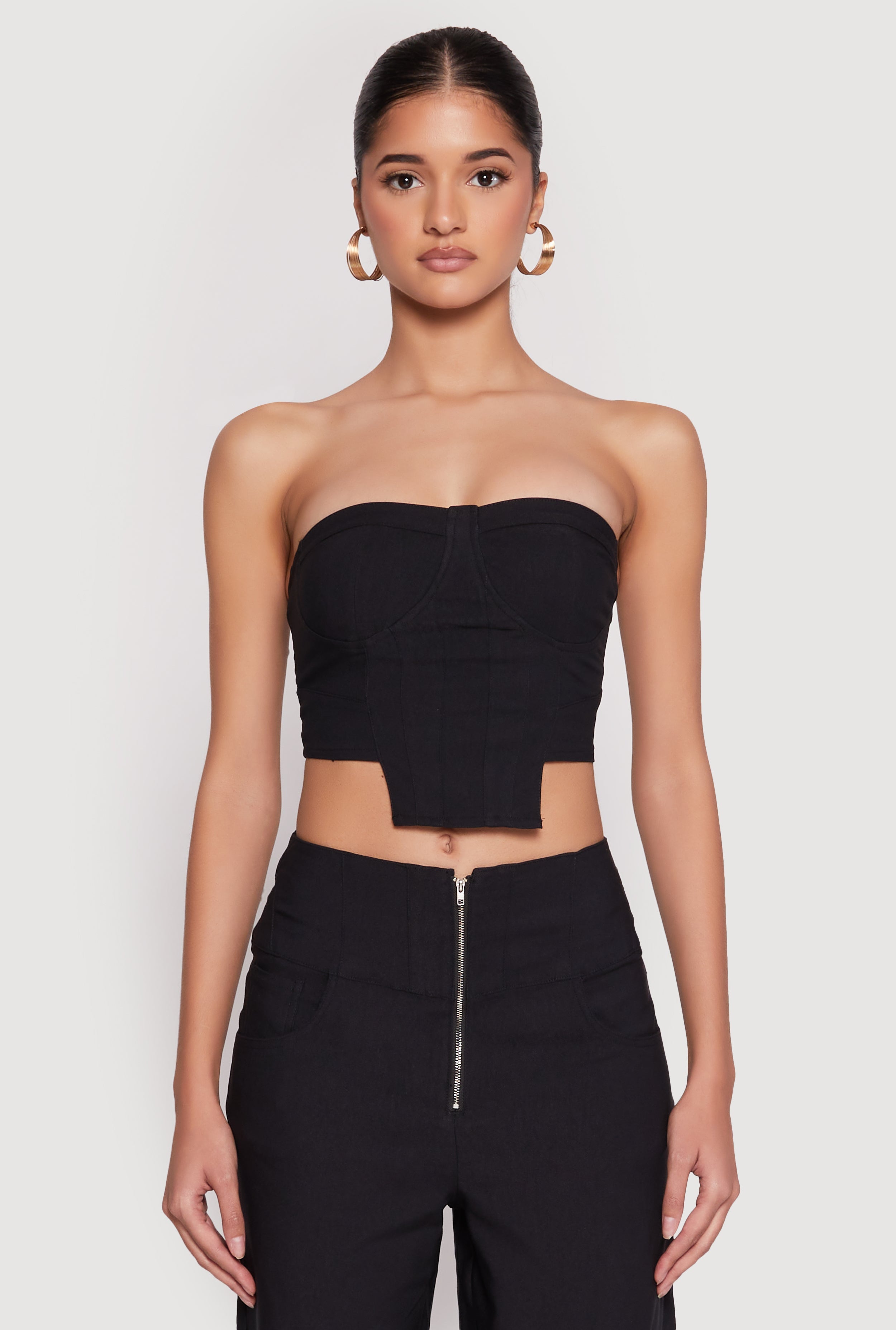 Hyperstretch Strapless Bustier Top