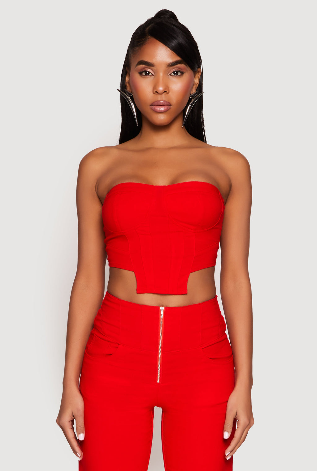 Hyperstretch Strapless Bustier Top