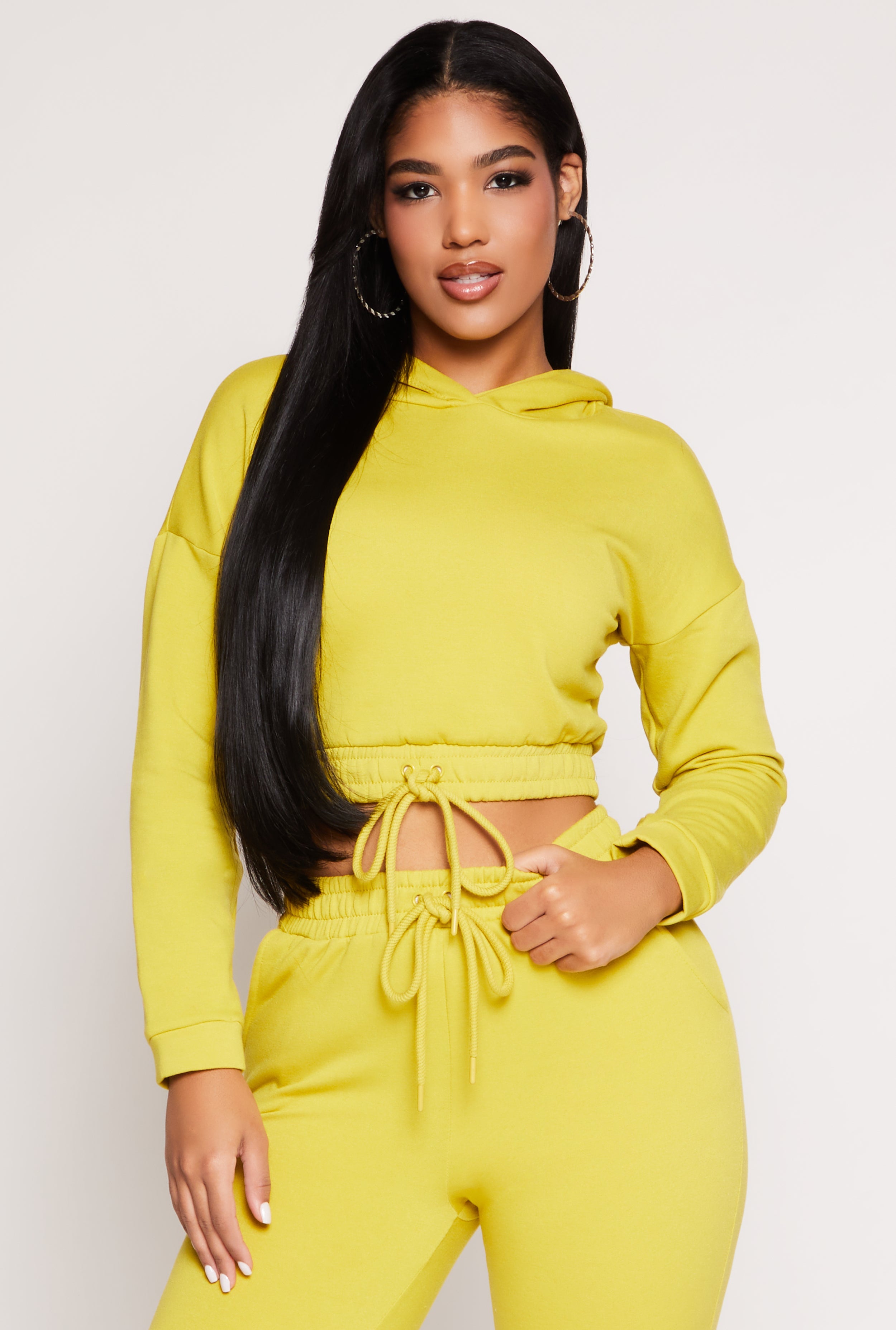 Iris Hooded Cropped Sweatshirt