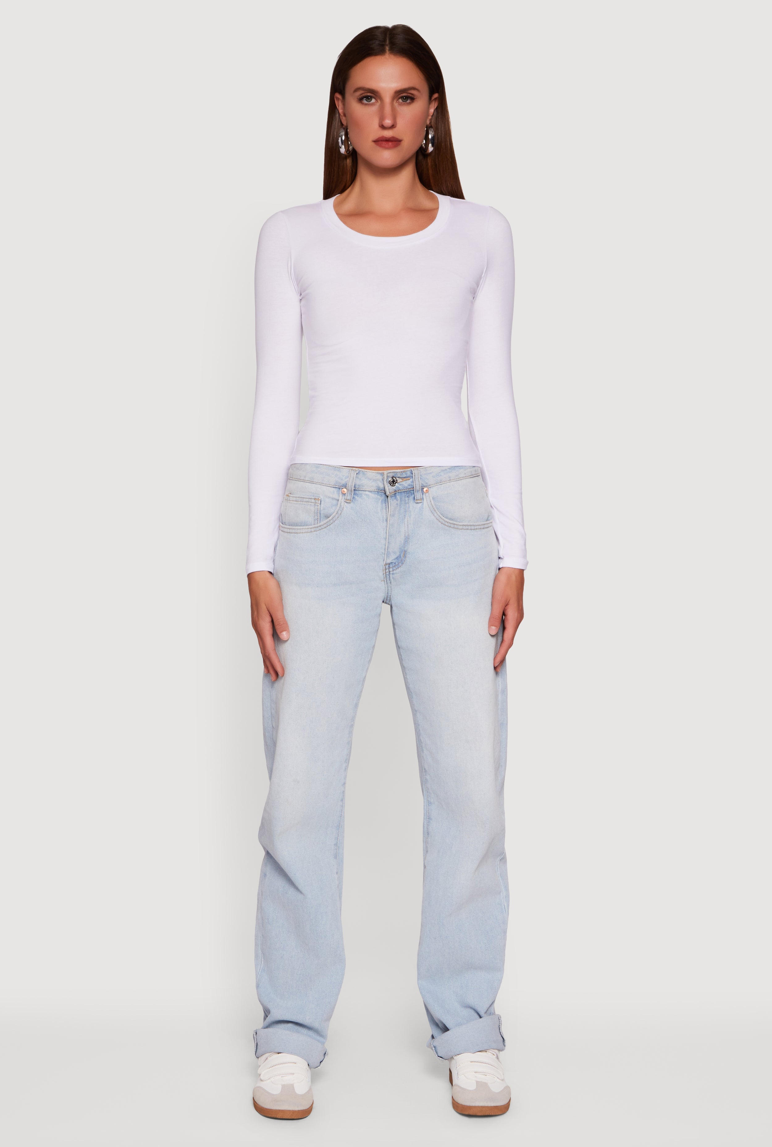 Long Sleeve Scoop Neck Tee